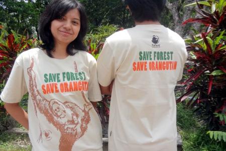 Ayo Beli Kaos untuk Bantu Rehabilitasi Orangutan Sumatera!