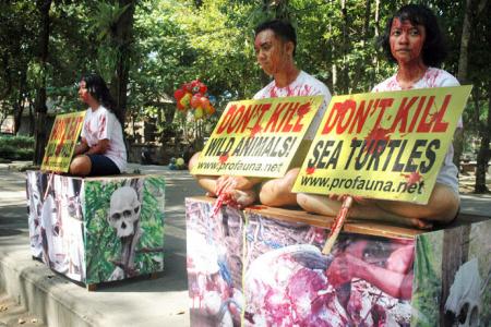 ProFauna Bali Protests Against Wildlife Delicacies