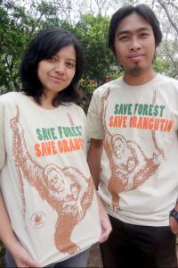Ayo Beli Kaos untuk Bantu Rehabilitasi Orangutan Sumatera!