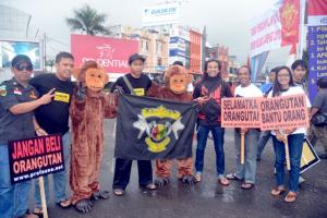 Partisipasi aktif dari masyarakat dalam mendukung kampanye Ride for Oranguatan