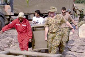 ProFauna and Australia Army bring water pump